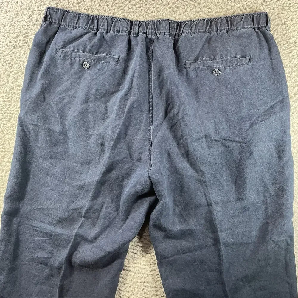 Tommy Bahama Relax Mens 2XB 100% Linen Pull On Pants Fits 42x28 Beach Vacation